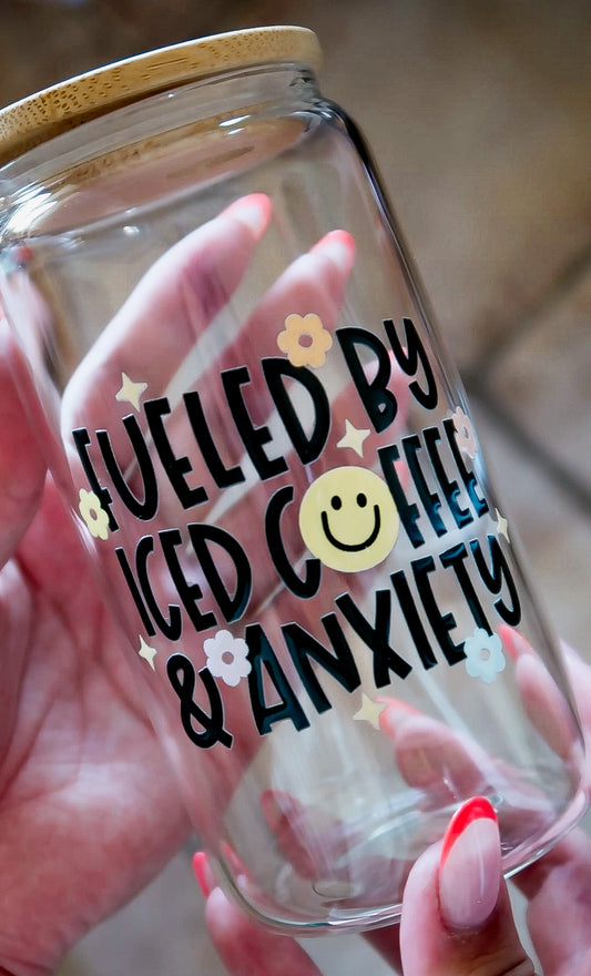 Iced Coffee & Anxiety Glass